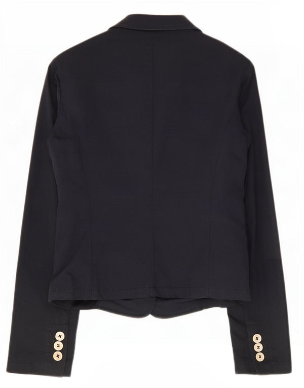 Red Valentino Chaqueta Blazer De 3 Botones Para Mujer IT 42 Algodón Azul Marino Medio