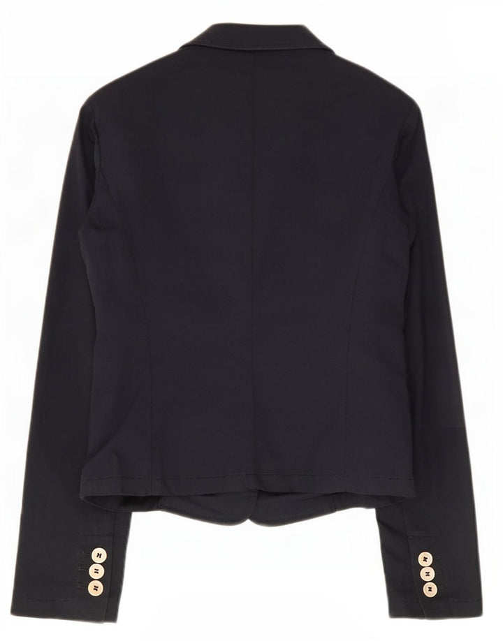 Red Valentino Chaqueta Blazer De 3 Botones Para Mujer IT 42 Algodón Azul Marino Medio