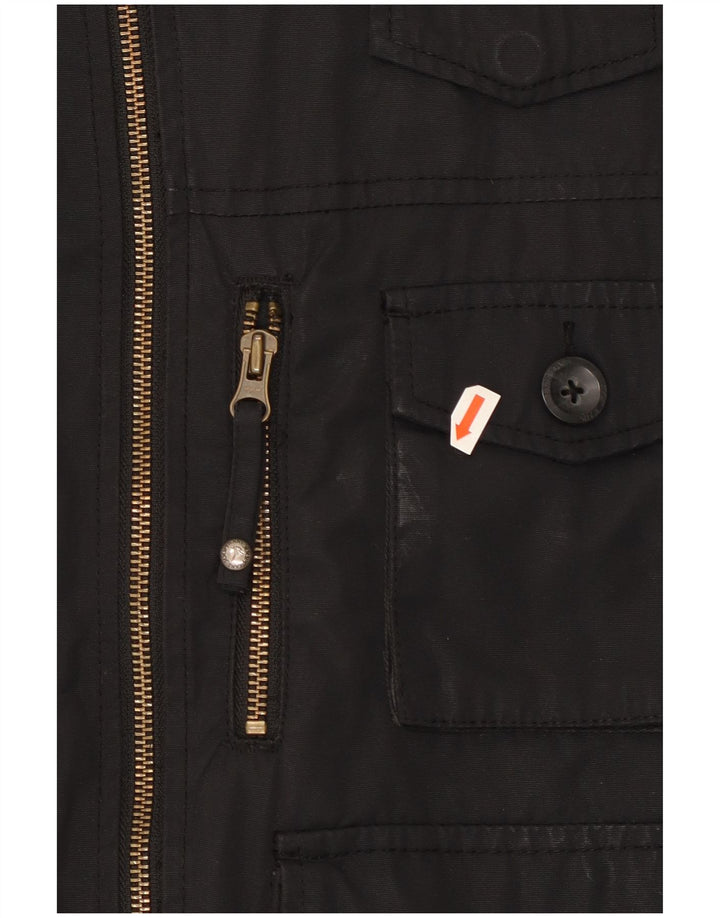 Joop Chaqueta utilitaria con capucha para hombre UK 38 Medium Negro Poliéster