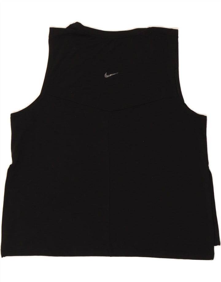 NIKE Womens Dri Fit Vest Top UK 16 Large Black Polyester Vintage Nike and Second-Hand Nike from Messina Hembry 