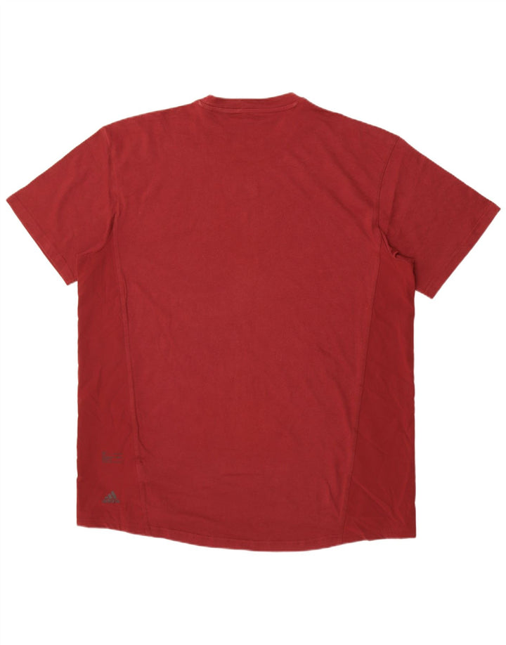 Adidas Hombre Camiseta Top XL Granate Algodón