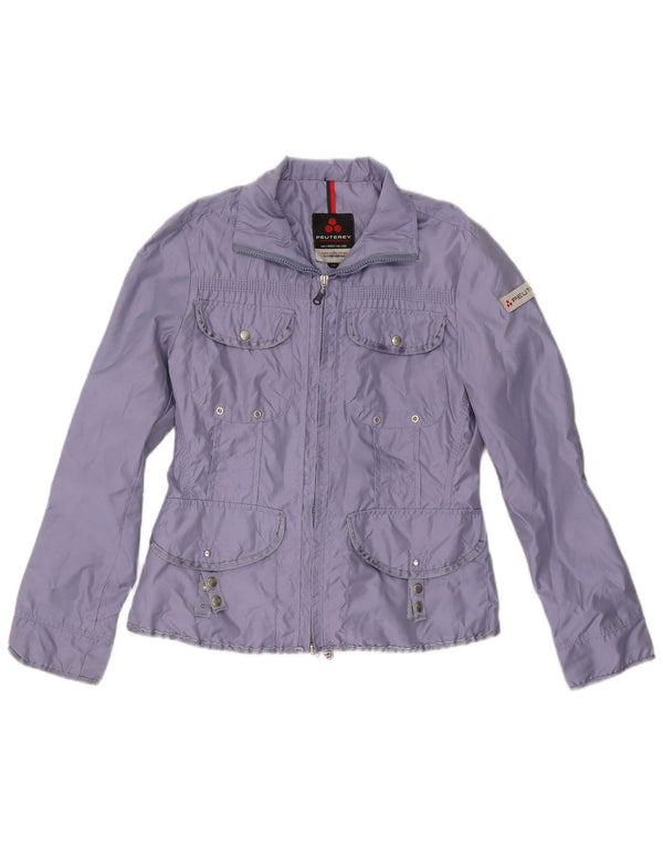 PEUTEREY Chaqueta utilitaria para mujer UK 12 Medium Purple Nylon