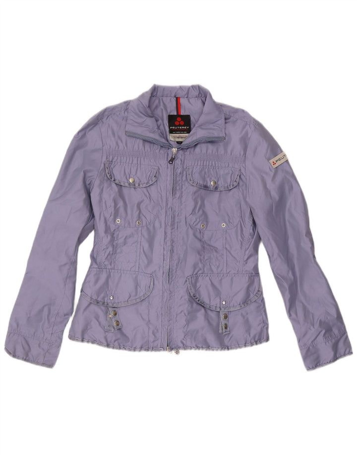 PEUTEREY Chaqueta utilitaria para mujer UK 12 Medium Purple Nylon
