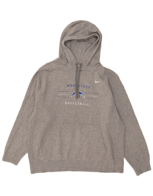 Nike Woodstock Graphic Sudadera con capucha para hombre XL gris moteado de algodón