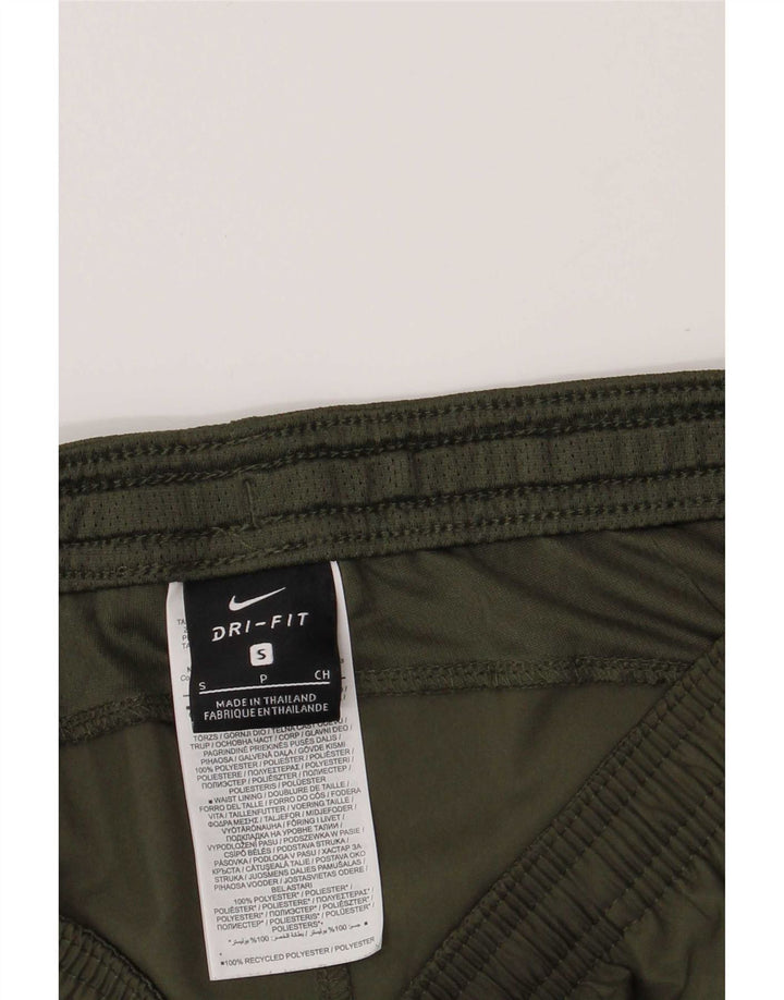 Nike - Pantalones cortos deportivos para hombre con gráfico regular, color verde pequeño, poliéster deportivo