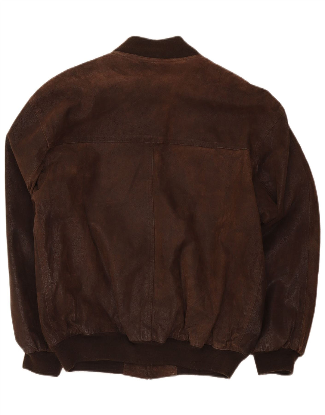 Vintage hombres bombardero chaqueta de cuero IT 48 marrón medio