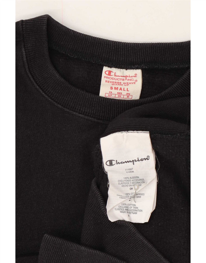 Champion Sudadera de tejido inverso para mujer, talla 10, algodón negro pequeño
