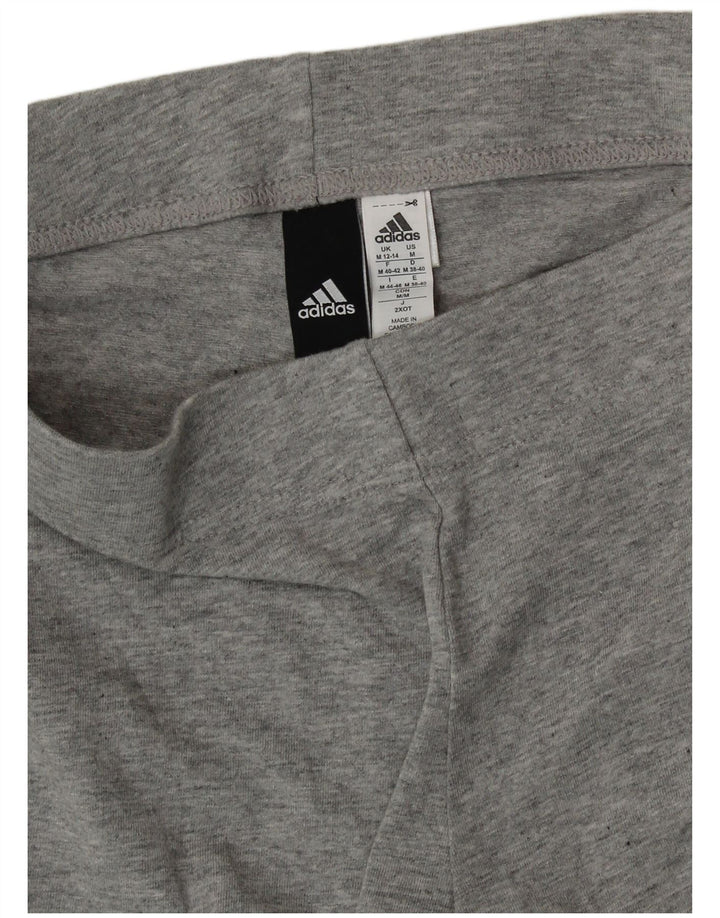Leggings gráficos ADIDAS para mujer Reino Unido 12/14 Algodón gris medio