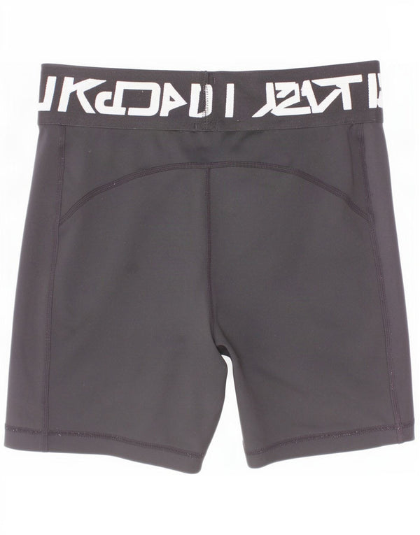 Nike Pantalones cortos deportivos Dri Fit Graphic para niñas 13-14 años XL Negro Poliéster