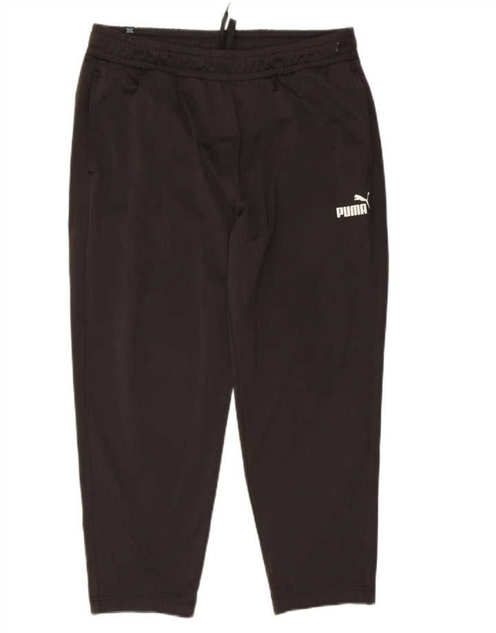 PUMA Mens Capri Tracksuit Trousers XL  Black Polyester