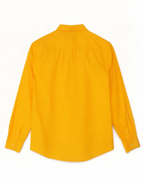 Camisa Calvin Klein Jeans Hombre Grande Algodón Amarillo