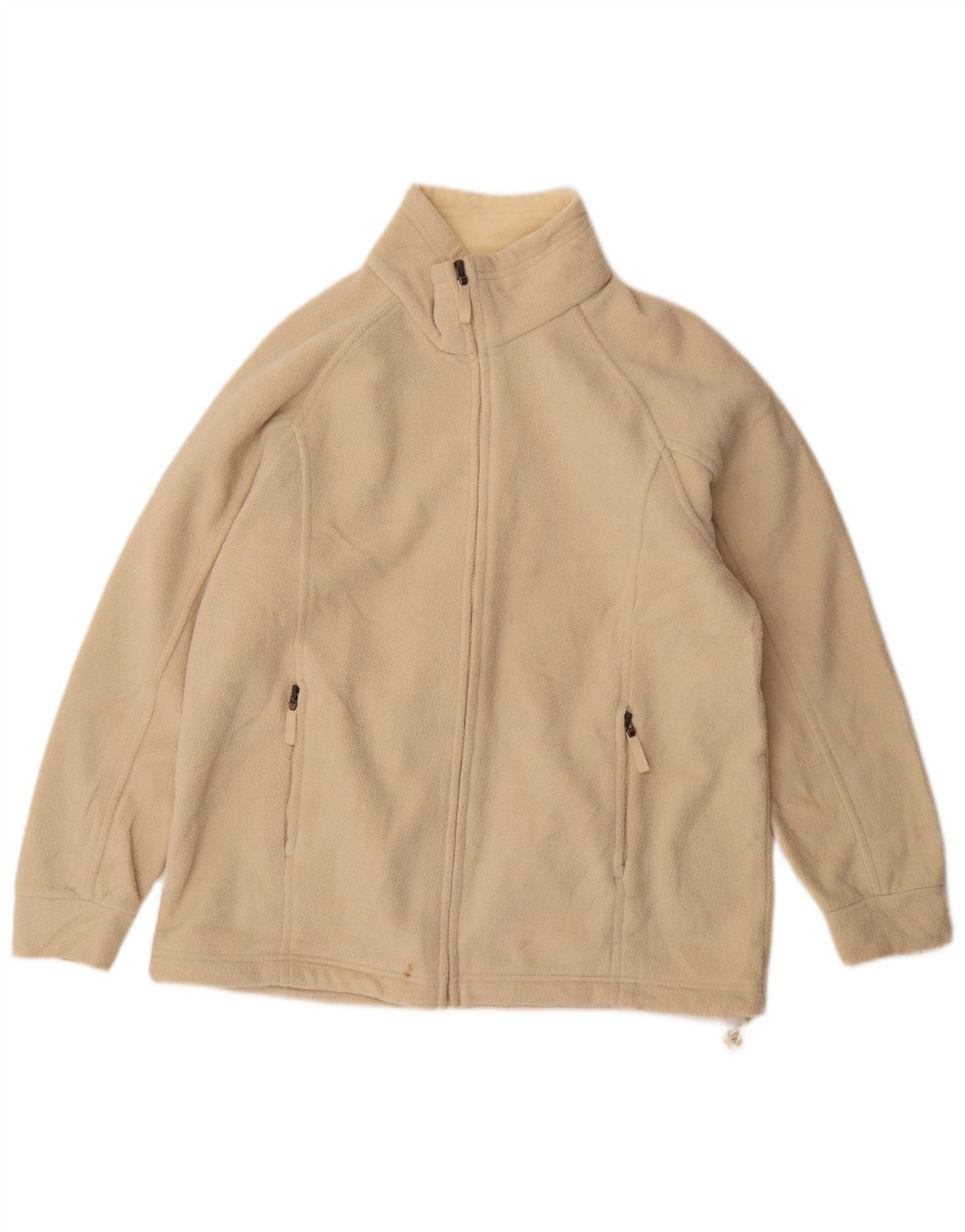Marks & Spencer Chaqueta polar para mujer UK 44 Grande Poliéster beige