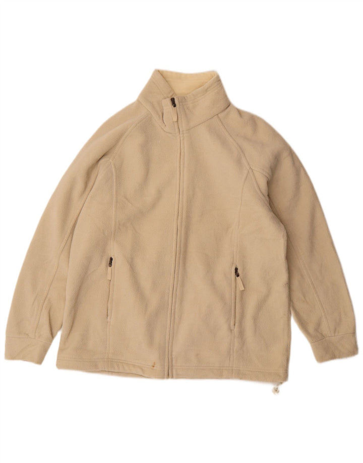 Marks & Spencer Chaqueta polar para mujer UK 44 Grande Poliéster beige