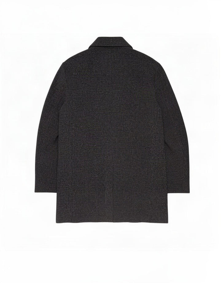 Zara Abrigo abierto para hombre UK 44 2XL Poliéster moteado gris