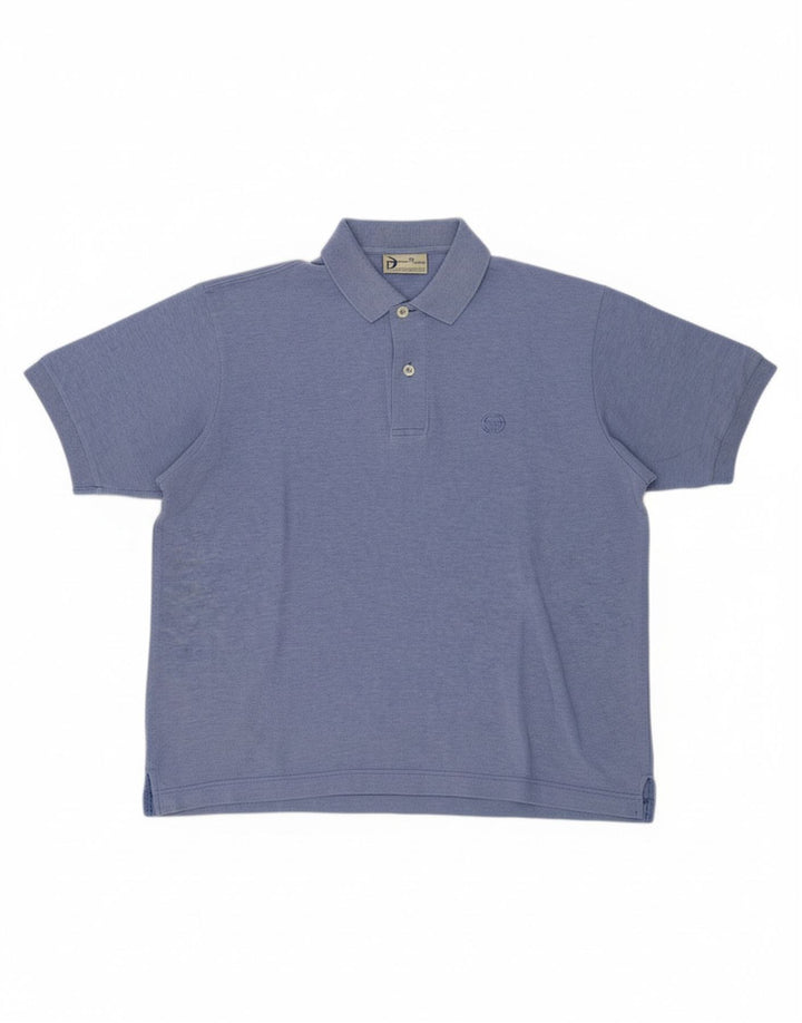 SERGIO TACCHINI Mens Polo Shirt IT 44 XS Blue