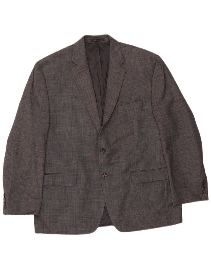 CHAPS Chaqueta tipo blazer de 2 botones para hombre UK 44 2XL Lana gris