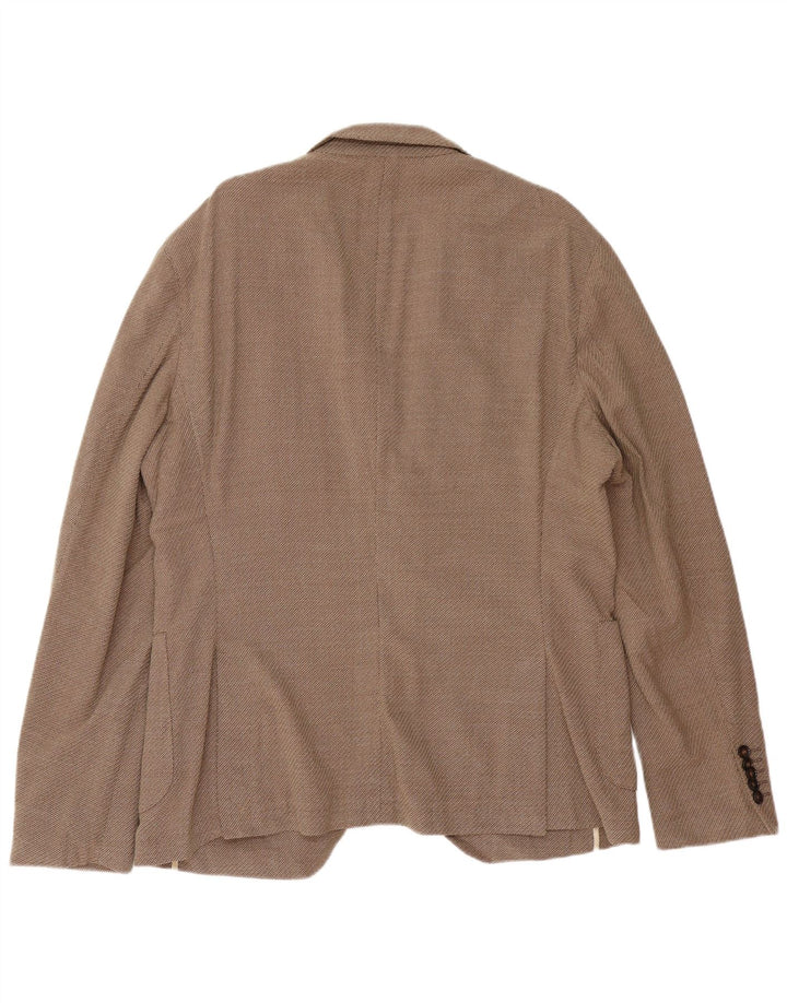Hugo Boss Chaqueta Blazer Slim Fit con 2 Botones para Hombre EU 56 3XL Lana Virgen Marrón
