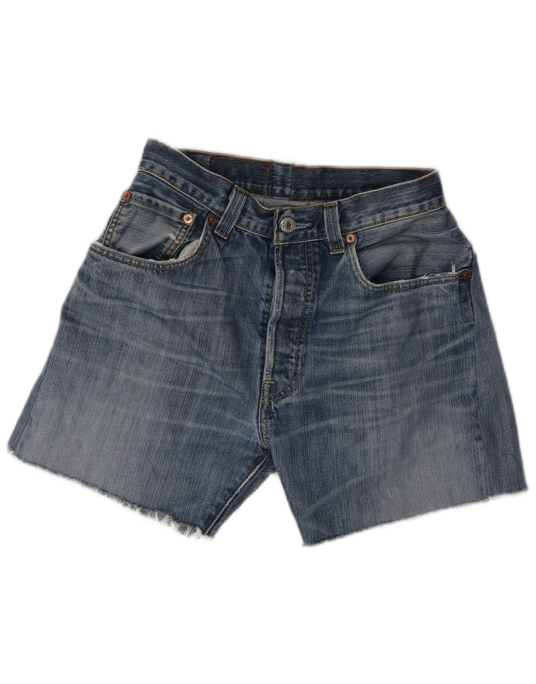 Levi's Mujer 501 Shorts De Mezclilla W32 Grande Algodón Azul