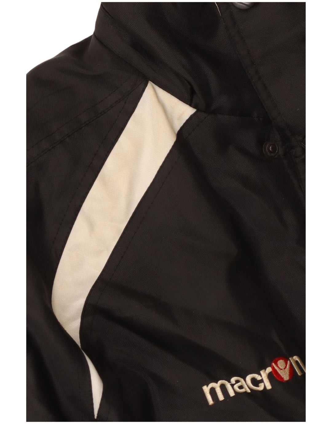 Macron Abrigo cortavientos gráfico para hombre UK 36 Small Black Colourblock