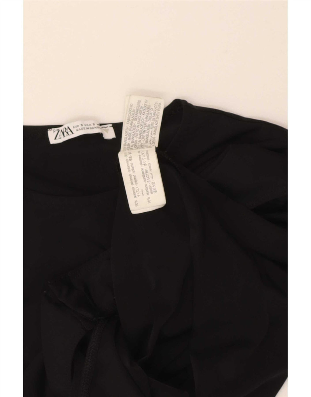 Zara Mujer Body UK 8 Small Poliamida Negro