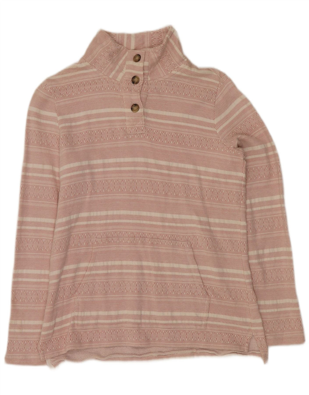 FAT FACE Sudadera extragrande para mujer, talla 8, talla pequeña, color rosa a rayas