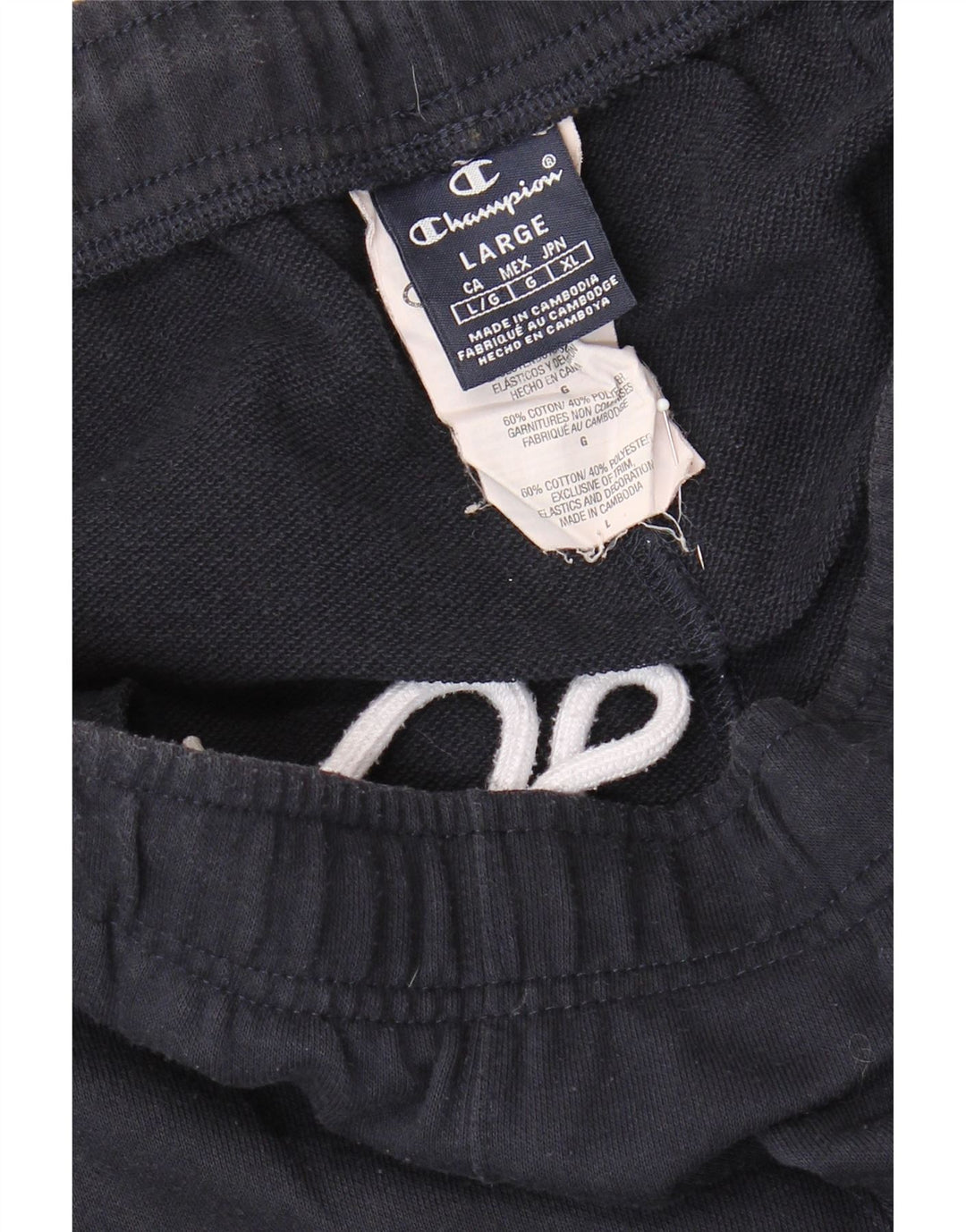 Champion Pantalón De Chándal Para Hombre Grande Azul Marino Algodón
