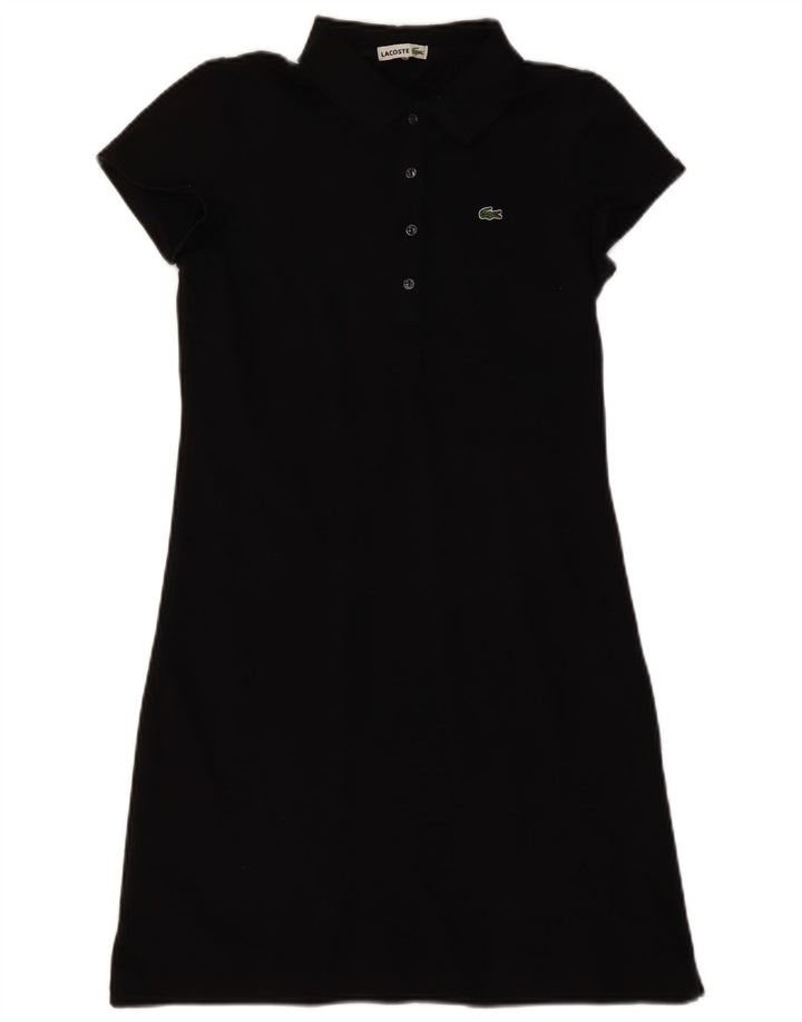 Lacoste Vestido Polo para Mujer UK 42 Mediano Negro