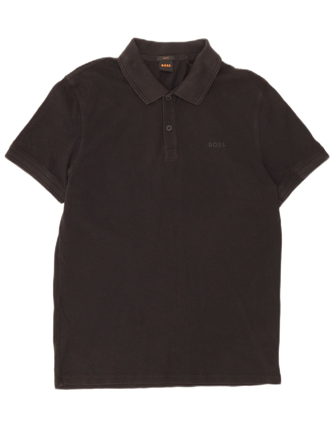 HUGO BOSS Polo de corte slim para hombre de algodón negro mediano