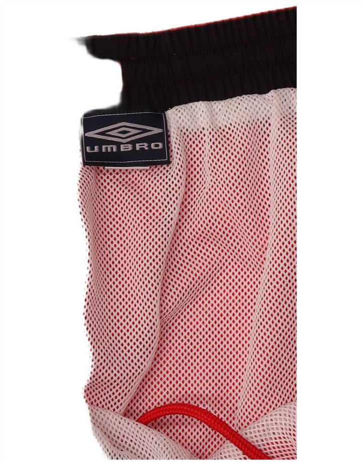 Umbro Shorts deportivos gráficos para hombre 2XL Poliéster rojo