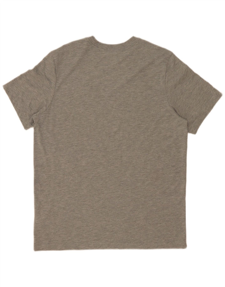 Camiseta Nike Dri Fit Graphic para hombre, talla grande, poliéster gris