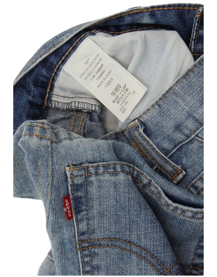 LEVI'S Vaqueros 505 Tapered para Niñas 15-16 Años W29 L29 Algodón Azul