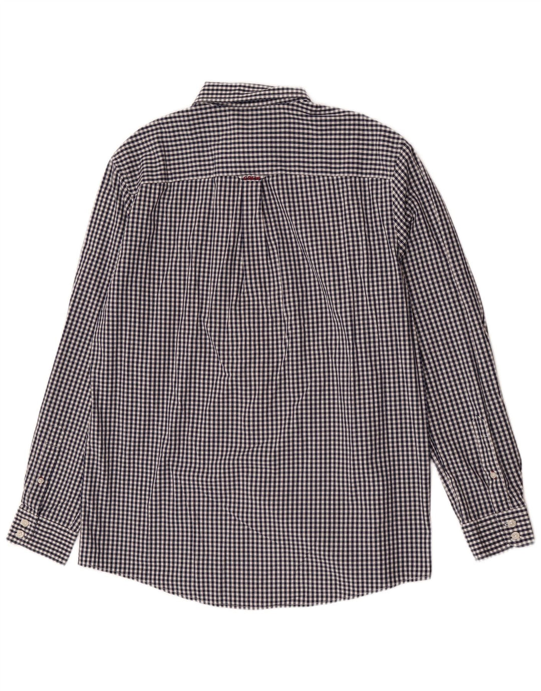 Crew Clothing Camisa de corte clásico para hombre Algodón a cuadros azul marino grande