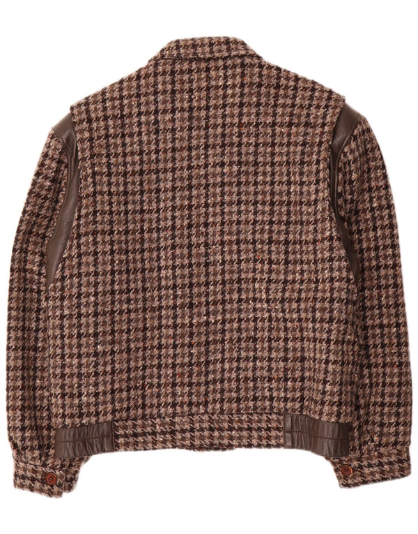 Dimensiones Chaqueta bomber para hombre IT 46 Small Marrón Lana de pata de gallo