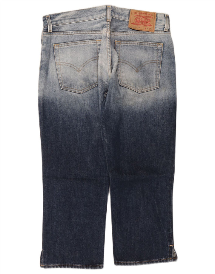 Levi's Capri Jeans Mujer W30 L22 Algodón Azul