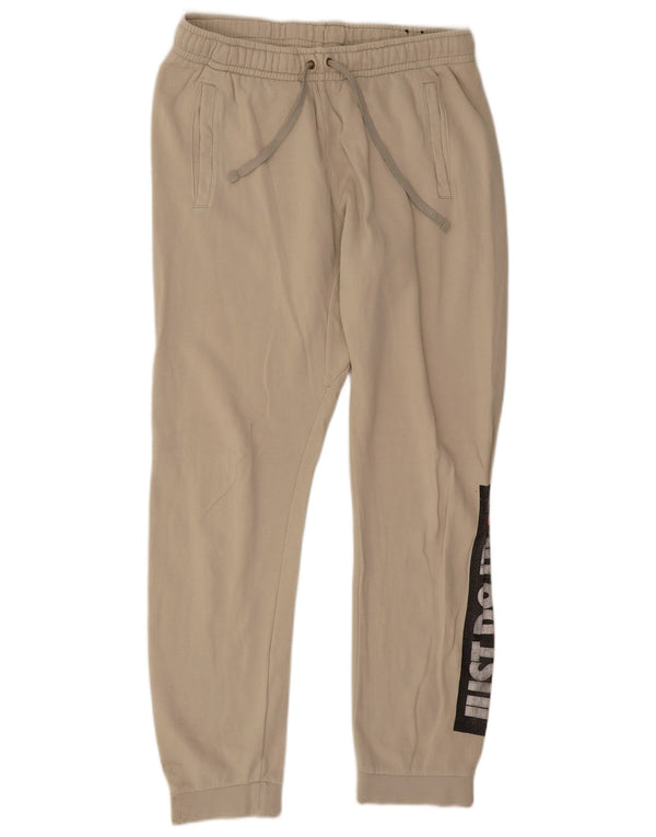 Nike Hombre Pantalones De Chándal Gráfico Joggers Grande Algodón Beige