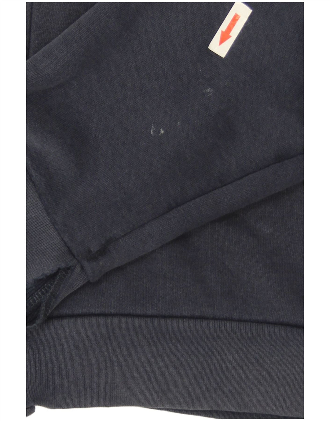 Zara Hombre Sudadera Con Capucha Y Cremallera Suéter Mediano Azul Marino Algodón