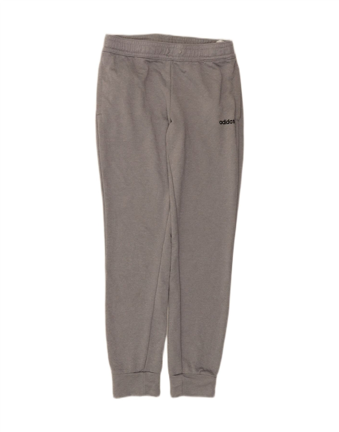 Adidas Mujer Chándal Pantalones Joggers UK 8/10 Pequeño Gris Poliéster