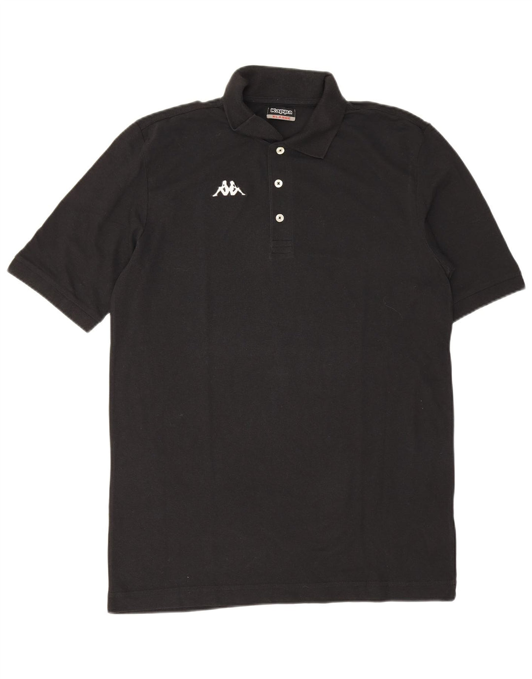 Kappa Polo Hombre XL Algodón Negro