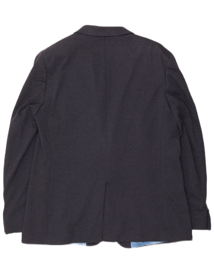MARKS & SPENCER Chaqueta tipo blazer ajustada con 2 botones para hombre UK 46 XL Azul marino