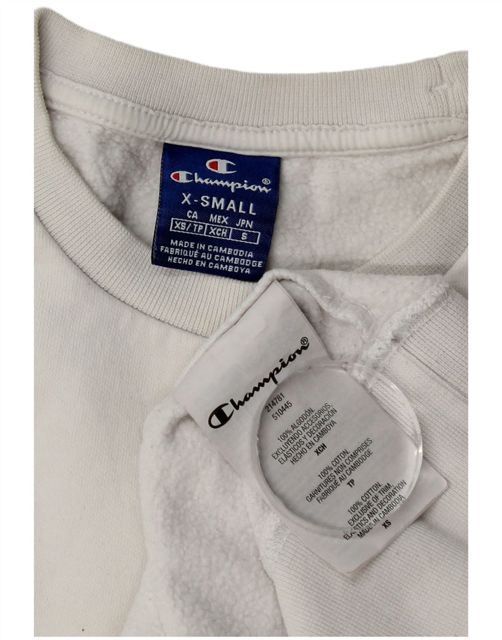 Champion Sudadera extragrande para mujer UK 6 XS Algodón blanco