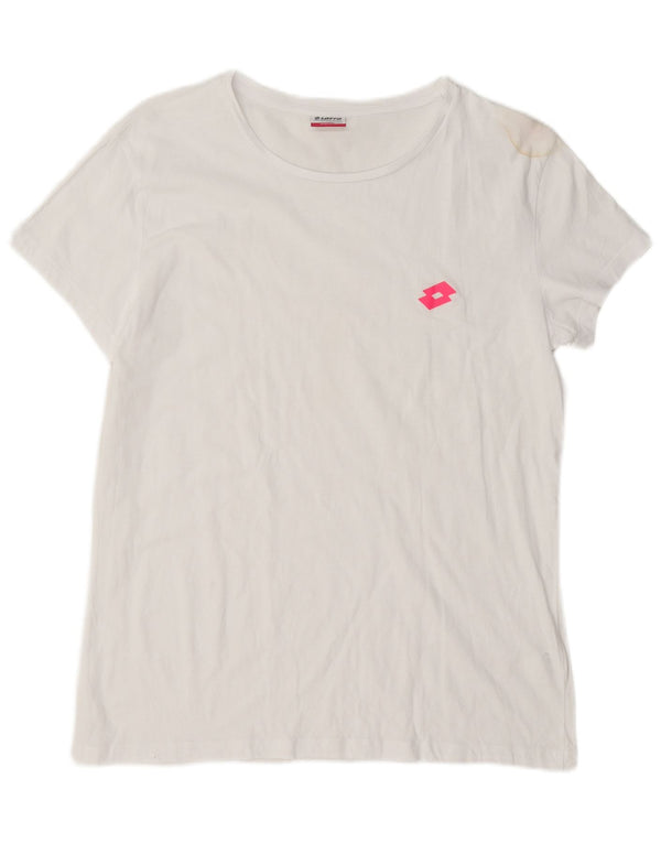 Lotto Camiseta Mujer Top UK 40 XL Algodón Blanco