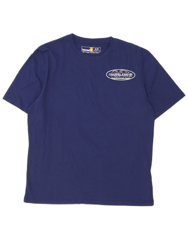 Timberland Camiseta gráfica para hombre Top Medium Azul marino Algodón