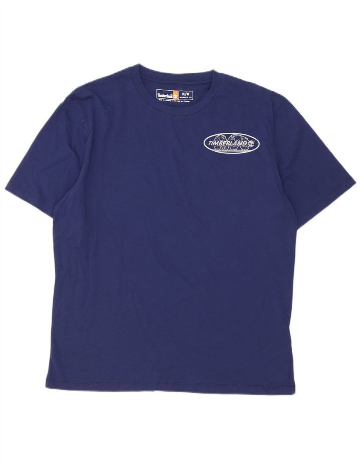 Timberland Camiseta gráfica para hombre Top Medium Azul marino Algodón