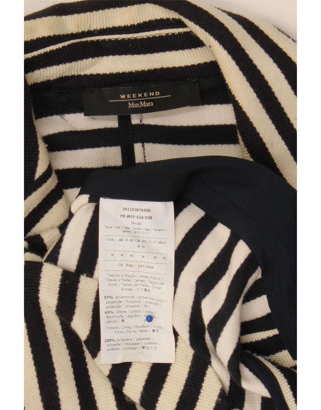 Max Mara Chaqueta Blazer de Fin de Semana para Mujer UK 12 Medium Azul Marino Náutico