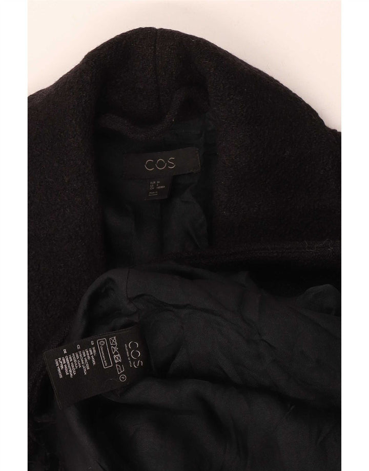 Abrigo para mujer Cos EU 34 XS Lana negra