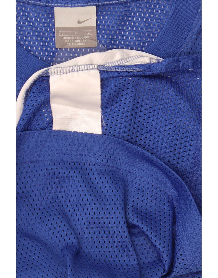 Nike - Camiseta sin mangas para hombre, talla grande, color azul, poliéster