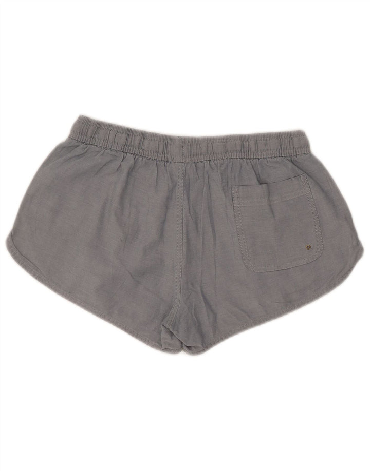Nike - Pantalones cortos informales para mujer, talla pequeña, W27, algodón gris