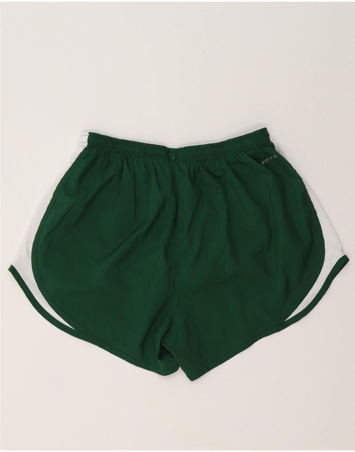 Nike - Pantalones cortos deportivos para mujer, talla grande, color verde, poliéster