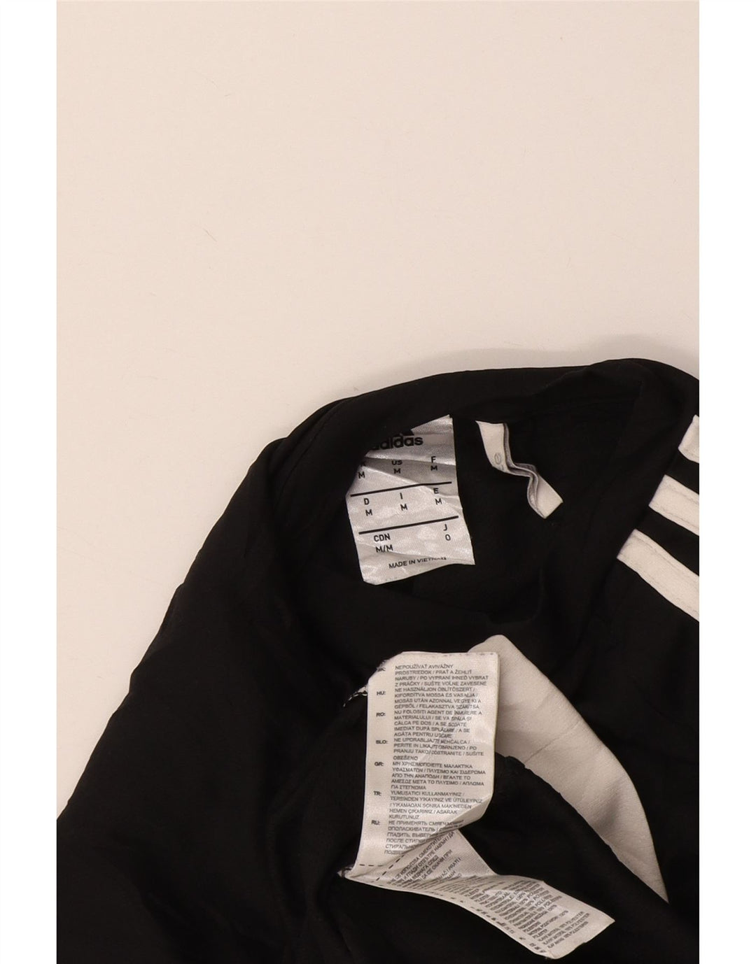 Adidas Hombre Climalite Camiseta Top Medio Negro Colorblock Poliéster
