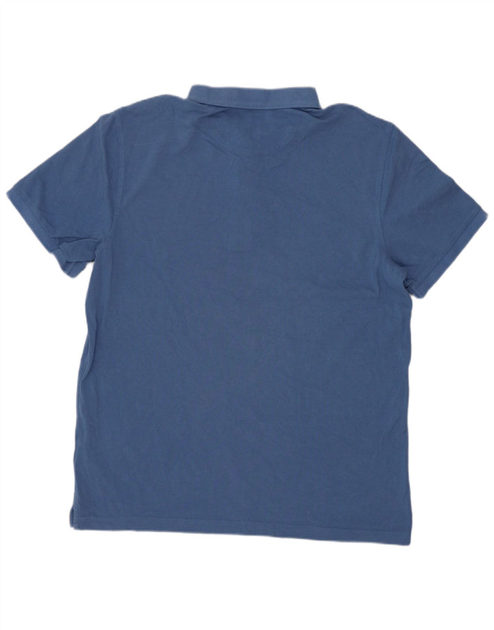 Polo Farah Hombre Grande Azul Algodón